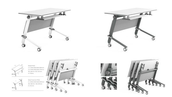簡(jiǎn)易長(zhǎng)條形可移動(dòng)折疊會(huì)議桌培訓(xùn)桌課桌